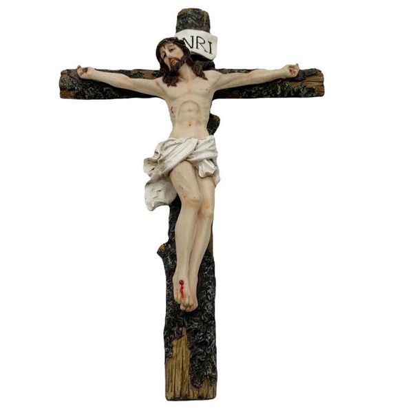 

garden decorations jesus statue resin crafts religious belief cross office decoration christmas