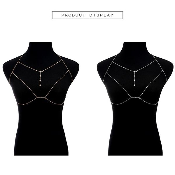 

tassels chains exaggeration sandy beach body jewelry necklaces flash drilling clothing woman belly chain leisure 5 9nb k2, Silver