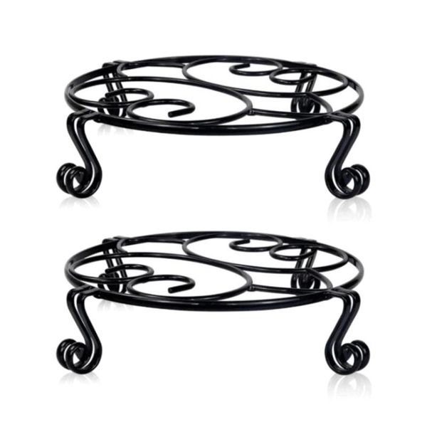 

plant potted flower shelf simple single-layer metal rustproof for home office and graden large deskiron balcony round stand planters & p