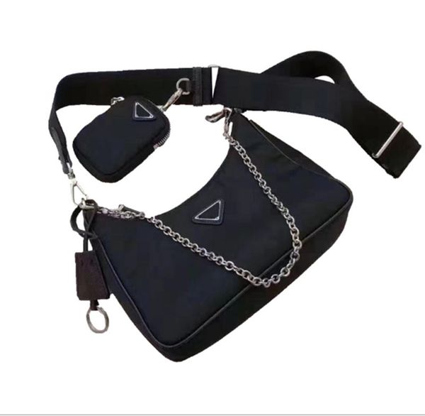 

2020 womens bags fashion shoulder bag luxurys straddle designers chain trend nylon womens handbags purses
