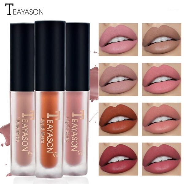 

professional makeup velvet nude lip gloss waterproof liquid matte lipstick long lasting red set korean cosmetics1