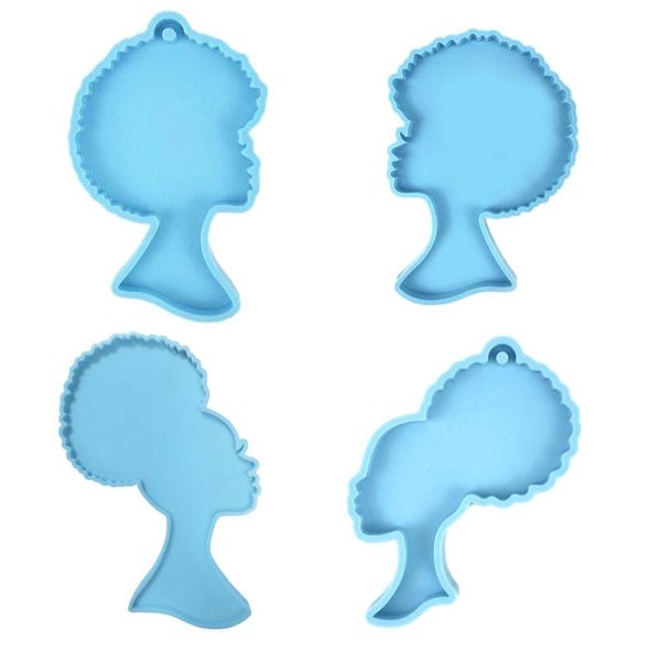 

craft tools 1pcs girl keychain pendant silicone mold epoxy resin molds for diy jewelry making tool supplies