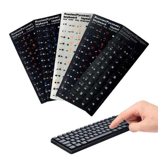 

keyboard covers lappvc sticker for arabic english thai french korean portuguese japanese italian german notebook stickers