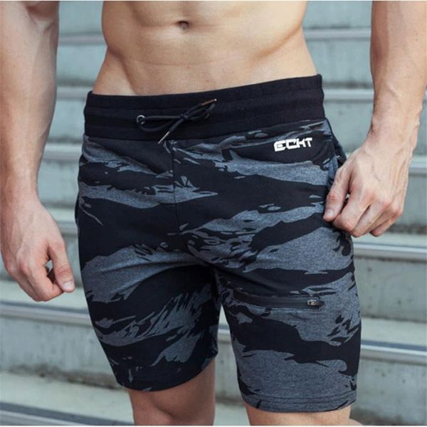 

cotton shorts for men summer 2021beach fashion mens fitness bodybuilding zippered pocket men's, White;black
