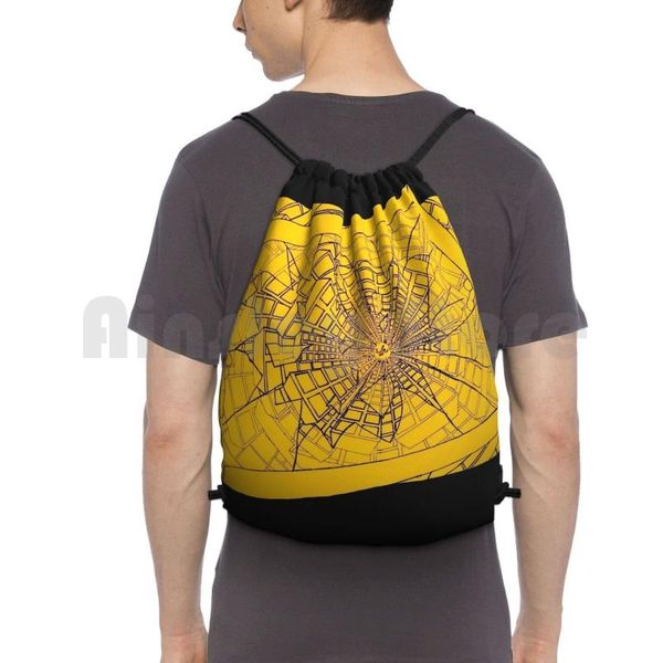 

worlds apart backpack drawstring bag riding climbing gym subhumans punk music record vinyl band artist