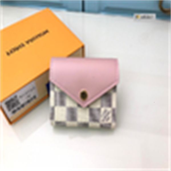 

compact leather brand women designer wallet luxury clutches 439z real pink long n60168 chain wallets fashion purse temperament evening purse, Red;black