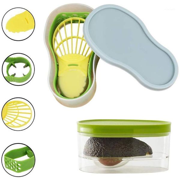 

storage bottles & jars food box avocado savers fruit cutter peeler core remover multifunctional tool set 5-in-1 kitchen vegetable container