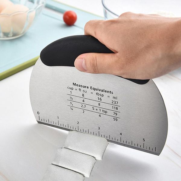 

baking & pastry tools fashion semicircular stainless steel bench scraper dough bowl spatula food-safe cutter flexible