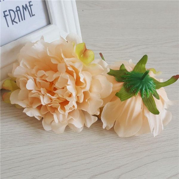 

artificial flower real touch silk peony head simulation diy wedding family party decoration home accessories decorative flowers & wreaths