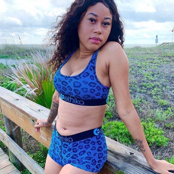 

women summer short sleeve crop shorts tracksuit two piece set shark print ethika womens sets overalls streetwear 2pcs set femme suit, Gray