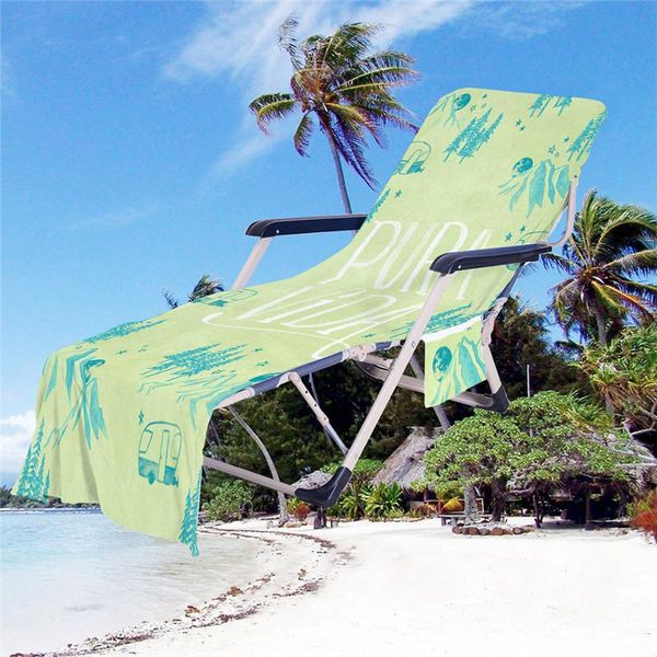 

fashional patterns chair towel sun lounge cover in summer colorful microfiber beach with storage pockets covers