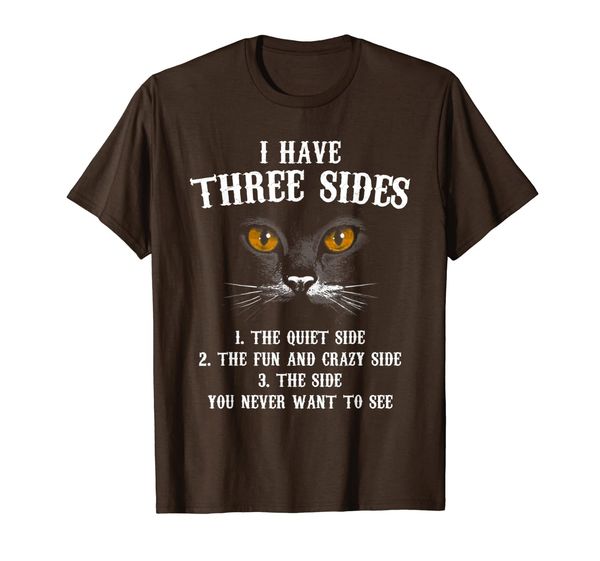 

i have three sides the side you never want to see t-shirt, White;black