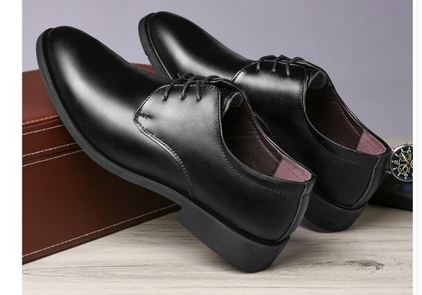 

men's shoes spring and autumn low heel round head @131, Black
