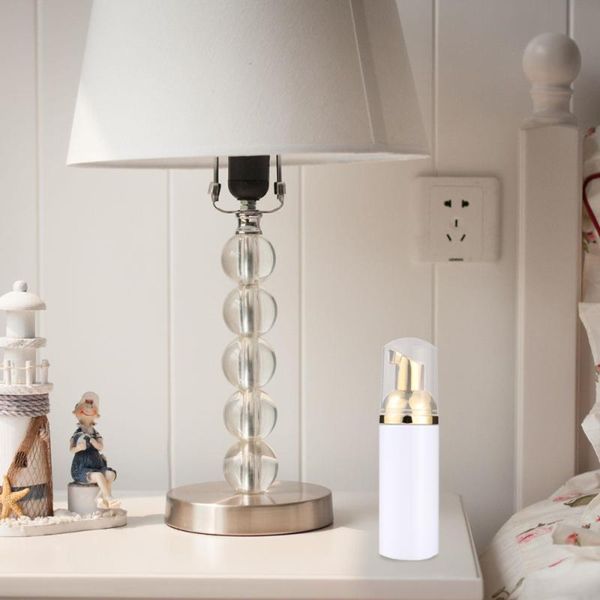 

storage bottles & jars 6pcs creative 50ml pump bottle dispenser home travel bubble making (white, golden head)