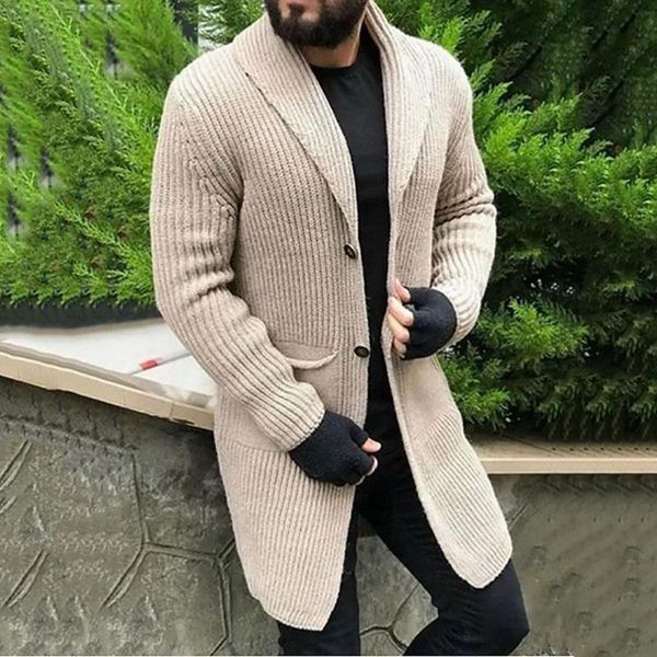 

men's sweaters vintage cardigan sweater long streetwear solid knitted outerwear hip hop high street loose fashion knitwear #t3g, White;black