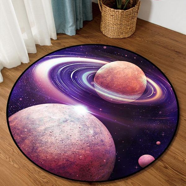 

carpets 2021 round mat ins european and american starry sky planet living room bedroom hanging basket chair carpet tatami