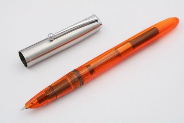 

51-a classic student write series retro plastic transparent fountain pen pens