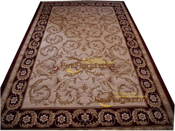 

carpets floral carpet roses wool french about hand-knotted thick plush savonnerie rug 6.56' x 9.84' 3d