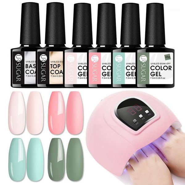 

sugar 54w uv lamp 80 color gel soak off nail coat polish kis manicures set kis1