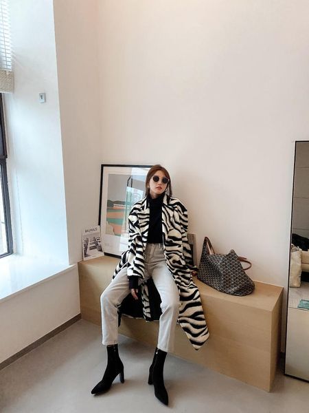 

boots 2021 winter european and american style high-heeled stretch fabric pointed toe women's with leather lining, Black