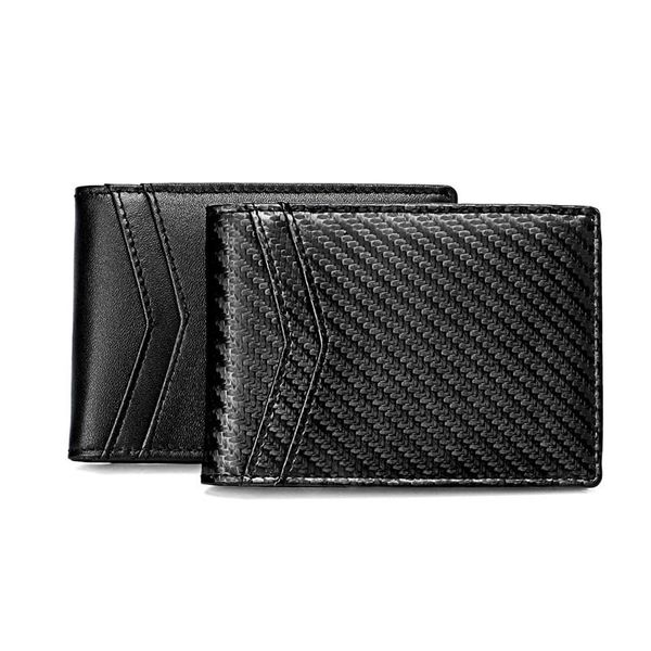 

card holders business men wallet leather short slim male purse money clip dollar price portomonee carteria, Brown;gray