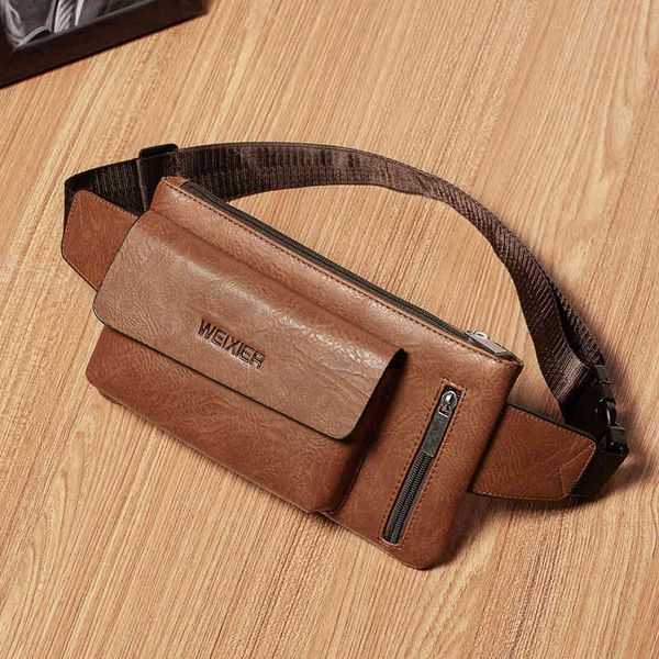 

men's multifunctional leisure sports single shoulder youth chest men's waist bag