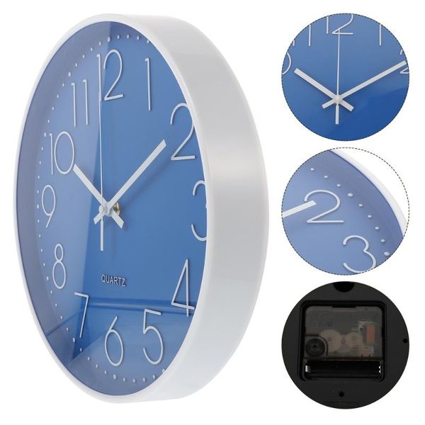 

wall clocks creative mute clock modern style living room decor battery powered