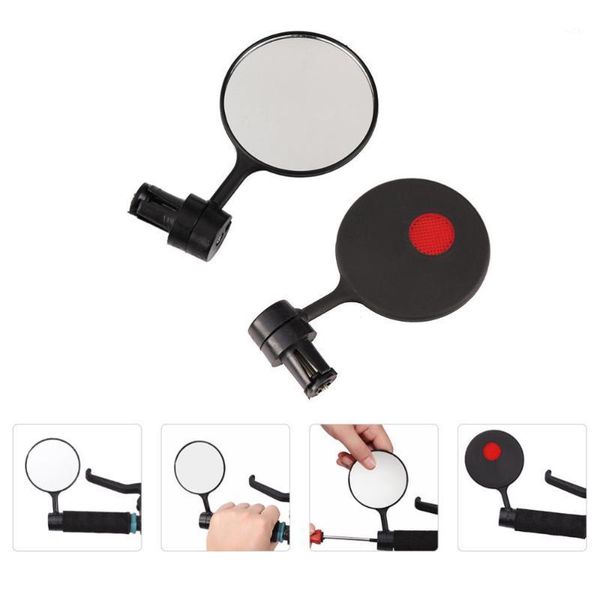 

bike groupsets 1 pair mountain mirrors handlebar safety reflective rear view1