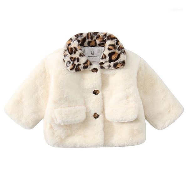 

jackets children's coat 2021 autumn winter leopard neck thickened1, Blue;gray