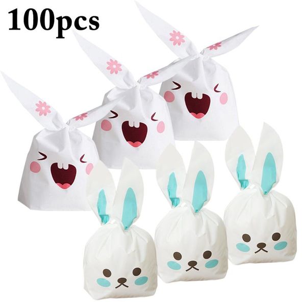 

gift wrap 100pcs ear cookie&candy bags self-adhesive plastic bag for biscuits snack baking package/gift party favors
