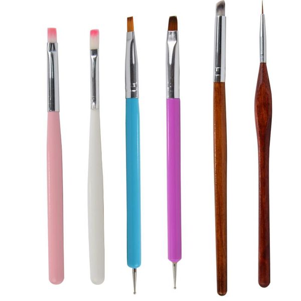 

nagelborstar set dotting pen art decorations rhinestone picker verktyg mÃ¥lning ritning diy manicure makeup, Yellow