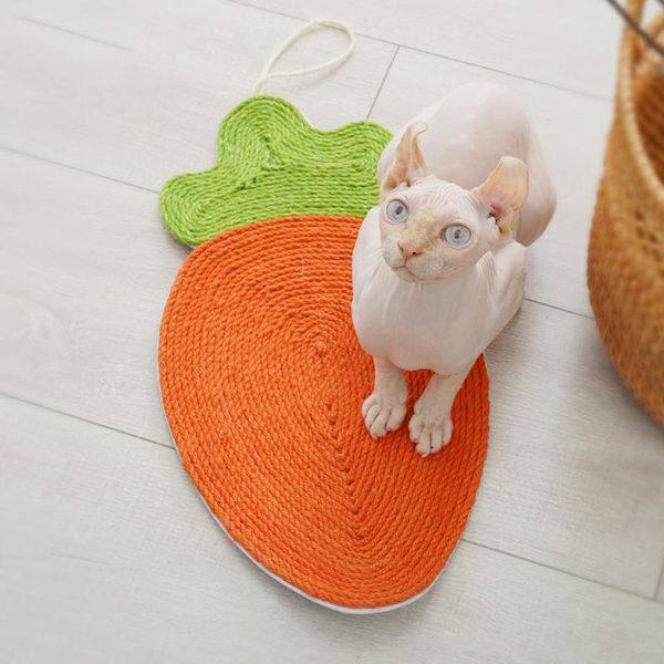 

cat toys beautilful watermelon carrot pattern scratching board scratch sisal mat grinding pet