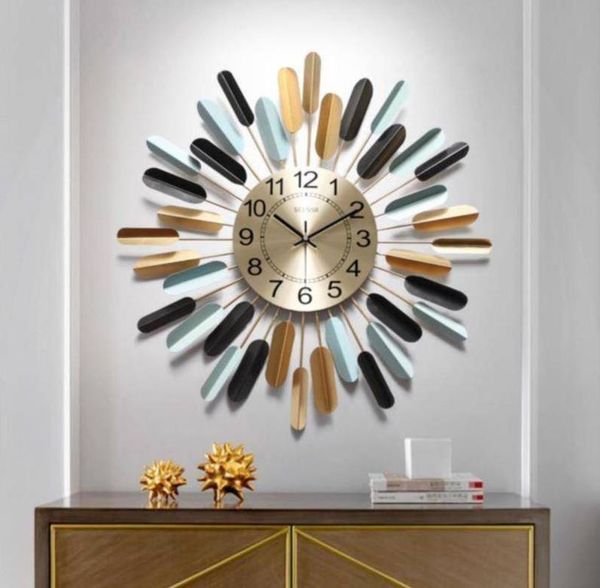 

wall clocks clock modern design large 3d watch metal home decor iving room bedroom wf1105