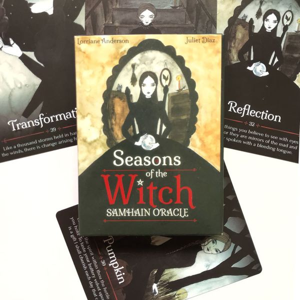 

seasons of the witch samhain oracles deck card for fate divination board game 44card tarot and a variety options games individual