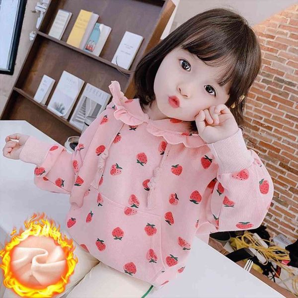 

baby girl sweet printed lace hoodies sweaters spring autumn winter jackets girls kids princess sweatshirts clothes children, Blue