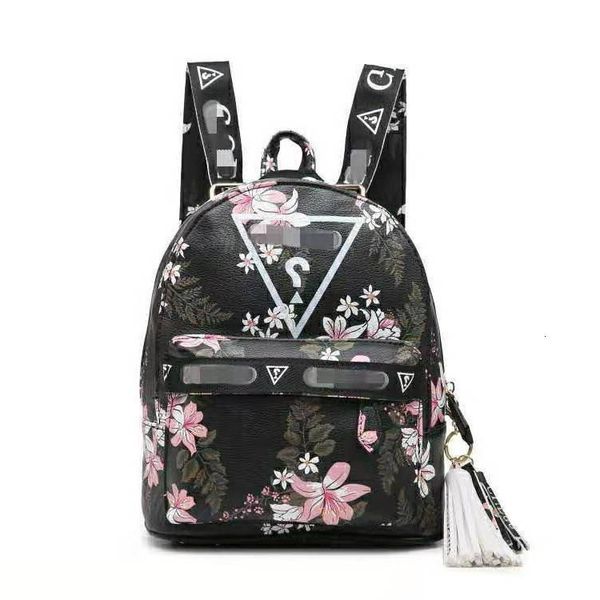 

2021 guss bag new flower letter women's backpack