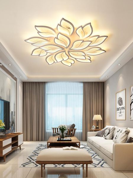 

ceiling lights led lamp nordic living room modern home restaurant simple creative study atmosphere leaf bedroom hall