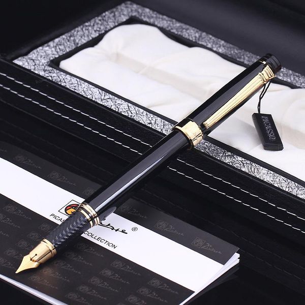 

fountain pens pimio 917 0.5mm metal iridium nib pen with original pu gift box inking christmas card