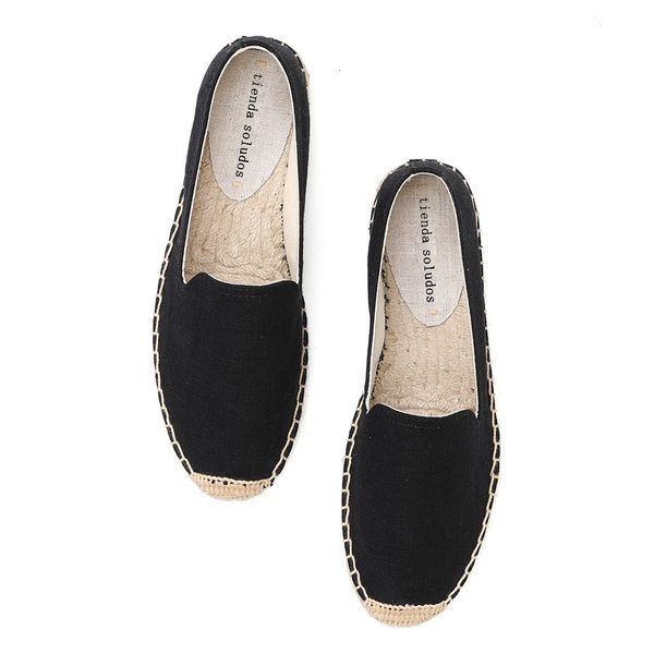 

dress shoes women's alpargatas with cartoons, women's low-fashion shoes, fishing trailers, linen rope, slip-on, spring, diks, Black