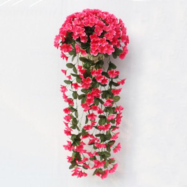 

decorative flowers & wreaths vivid artificial hanging orchid bunch silk long bush string wedding home party decor l23