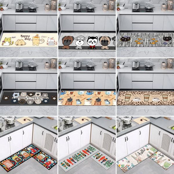 

kitchen mat er anti-slip modern area rugs living room balcony bathroom printed carpet doormat hallway geometric bath mat#9 carpets
