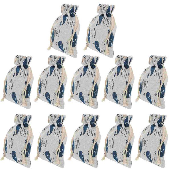 

storage bags 12pcs creative festival cloth drawstring pouches gifts