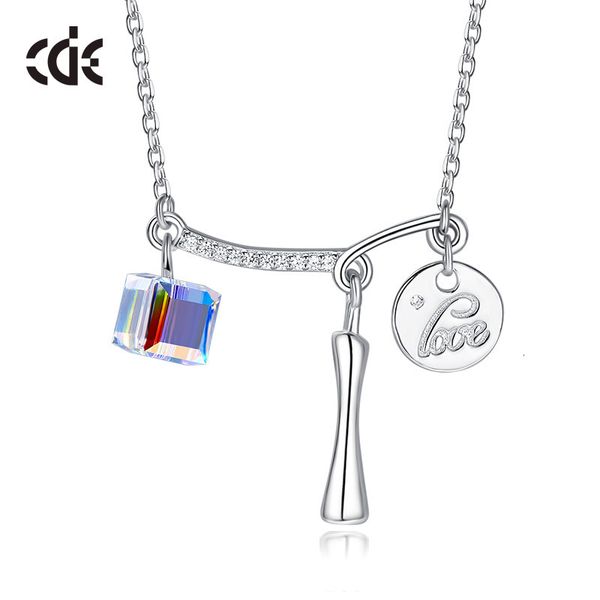 

necklace sidel's sugar 925 sterling silver features crystal clavicle chain