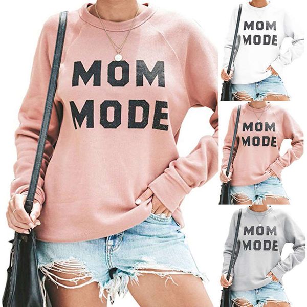 

casual dresses letter printed long sve round neck sweater, Black;gray
