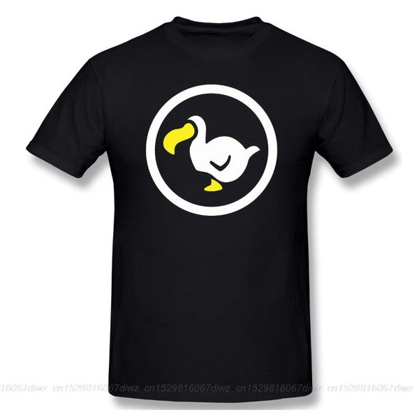 

men's t-shirts animal crossing horizons for men dodo airlines round logo funny crewneck cotton graphic ofertas t shirt, White;black