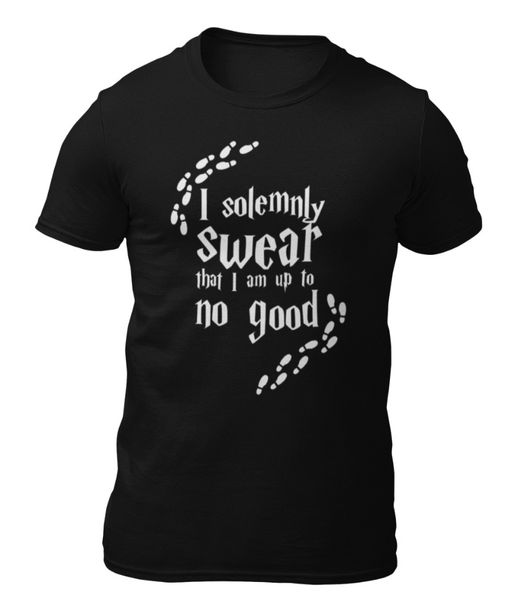 

T-shirt-Harry potter mischief-no Good-t-shirt -, White;black