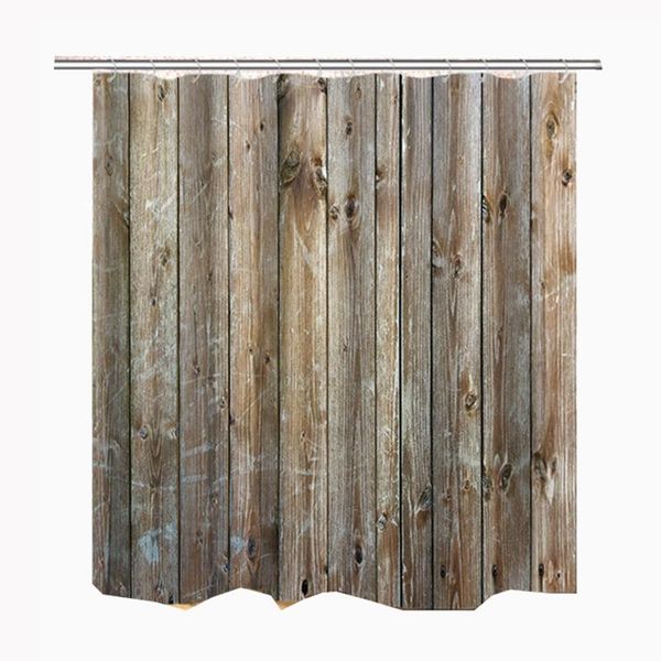 

wood bath curtain shower rideau de douche waterproof bathroom curtains