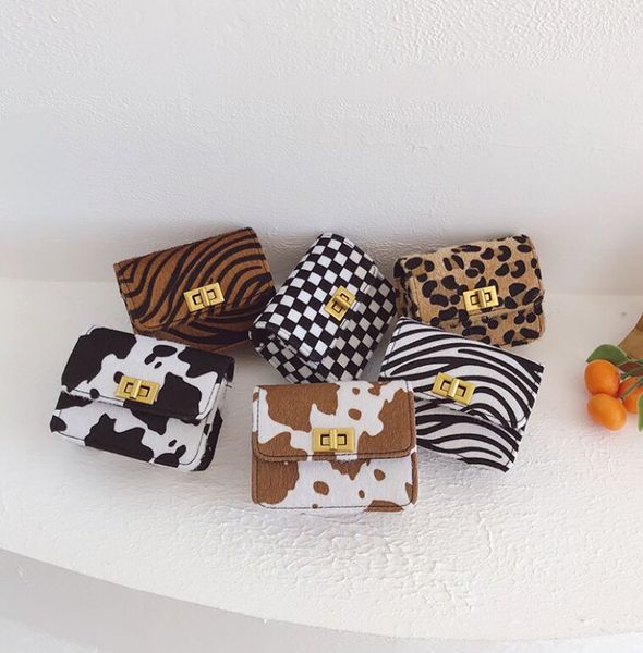 

children korean handbag mini square bag girl chain one shoulder crossbody bag fashion women's bags, Black