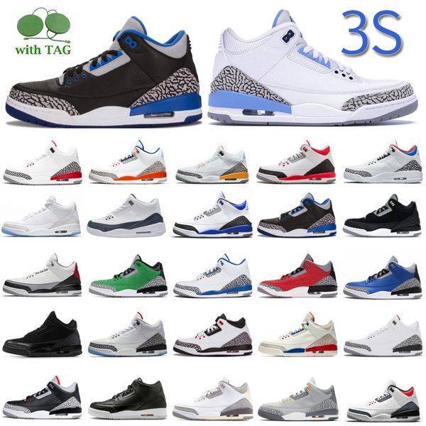 

3 3s basketball shoes jumpman aj3 racer blue champagne rust pink katrina tinker jth new seoul sports sneakers mens trainers