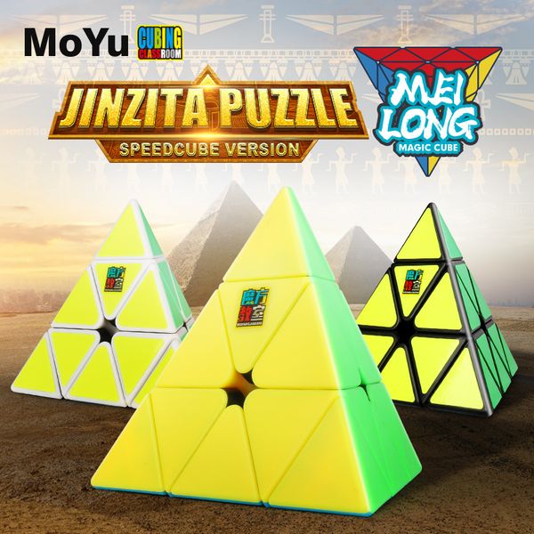 

MoYu Cubing Classroom Meilong Pyramid Cube 3x3x3 Stickerless Magic Speed Cubes Professional Puzzle Cubes Education Toys For kids